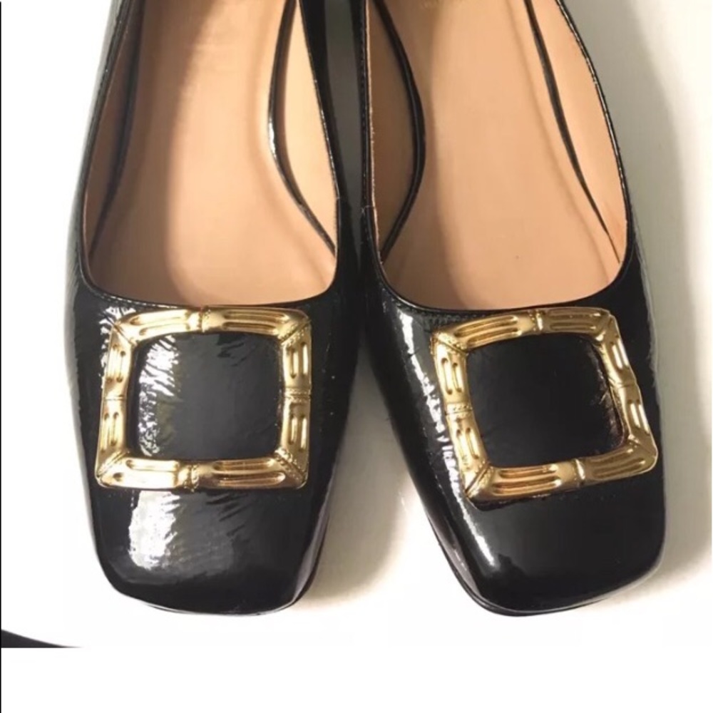 Lilly Pulitzer black patent leather shoes